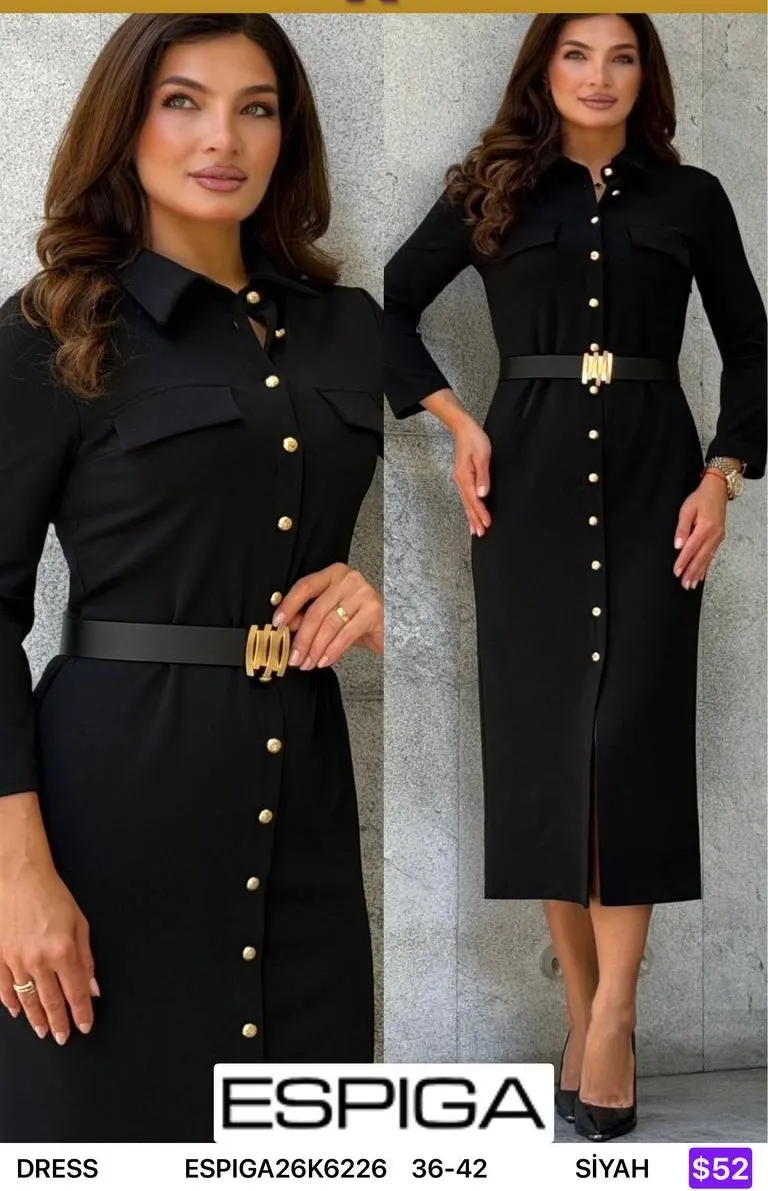 Платье ESPIGA (Black, модель ESPIGA26K6226) оптом
