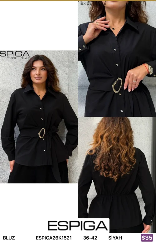 Блузка ESPIGA (Black, модель ESPIGA26K1521) оптом