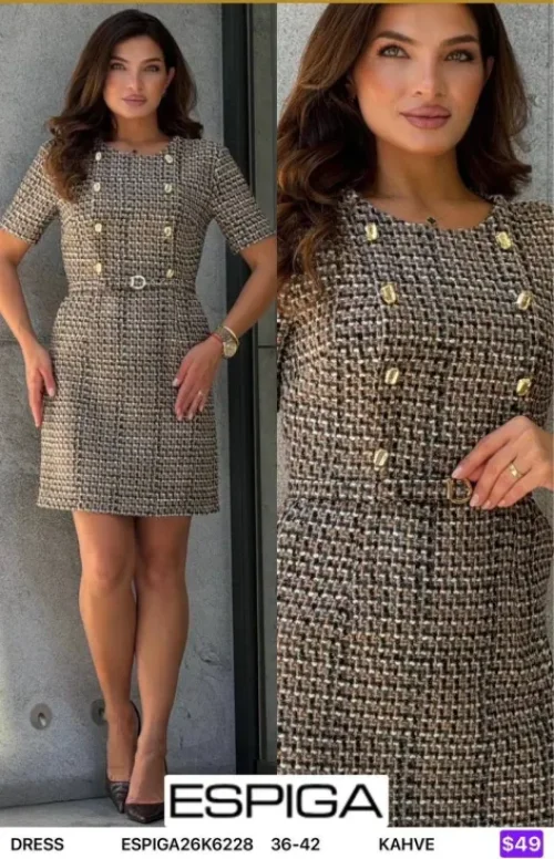 Платье ESPIGA (Brown, модель ESPIGA26K6228) оптом