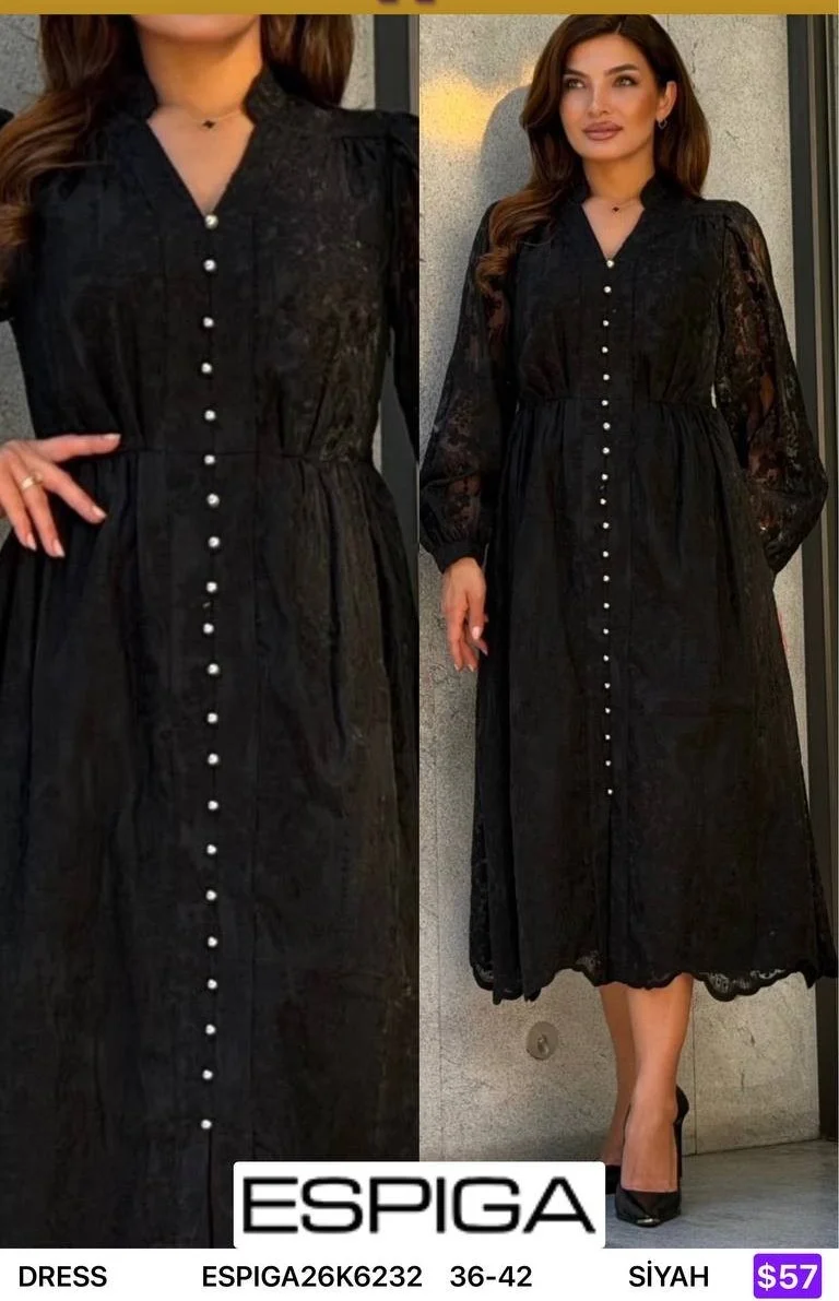Платье ESPIGA (Black, модель ESPIGA26K6232) оптом