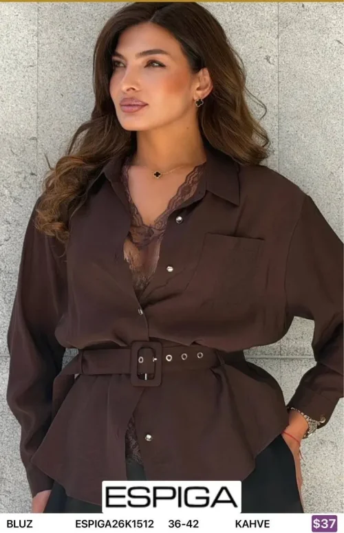Блузка ESPIGA (Brown, модель ESPIGA26K1512) оптом