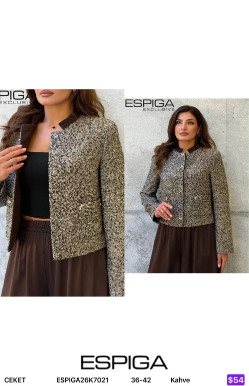 Жакет ESPIGA (Brown, модель ESPIGA26K7021) оптом