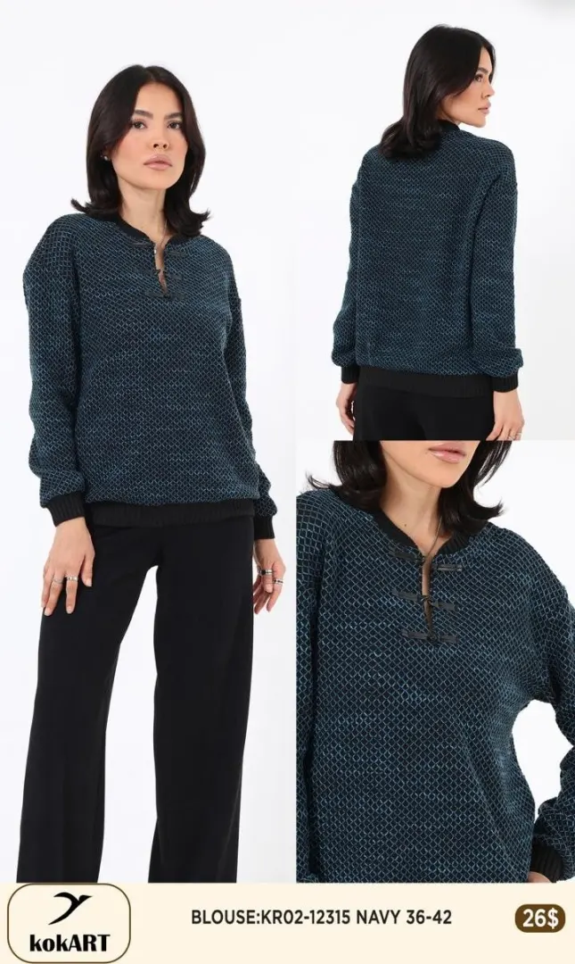Блузка Esta Line (Navy, модель 12315) оптом