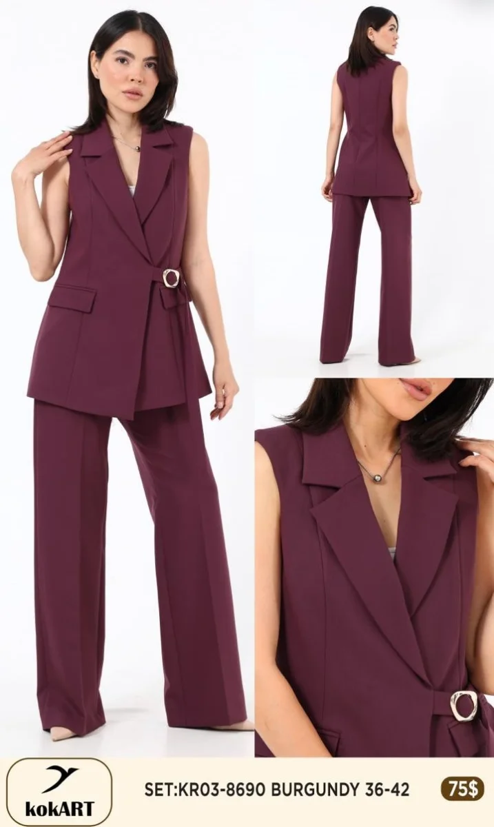 Костюмы и комплекты Esta Line (Burgundy, модель 8690) оптом