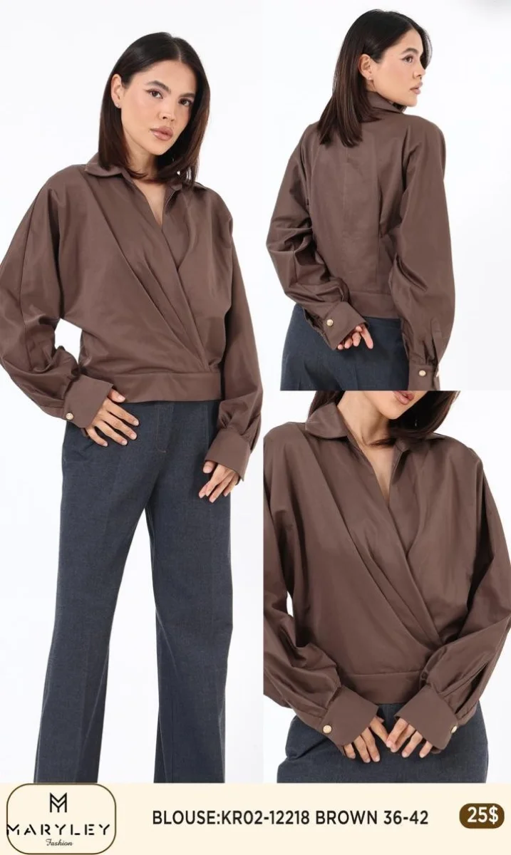 Блузка Esta Line (Brown, модель 12218) оптом