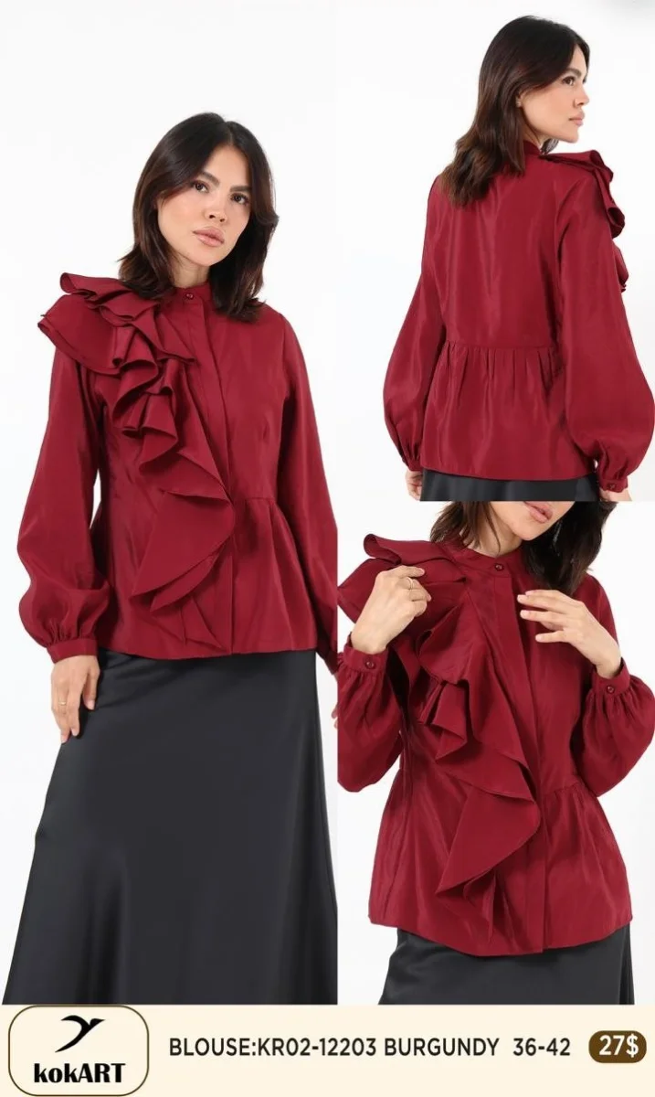 Блузка Esta Line (Burgundy, модель 12203) оптом