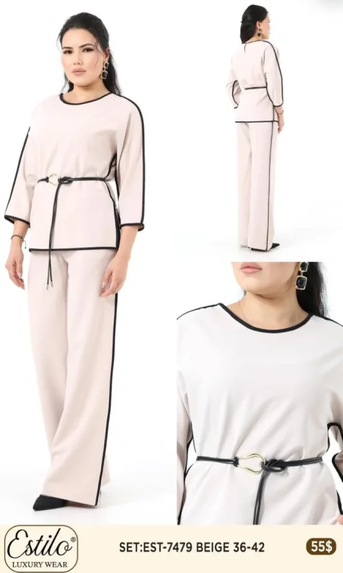 Костюмы и комплекты Esta Line (Beige, модель EST7479) оптом
