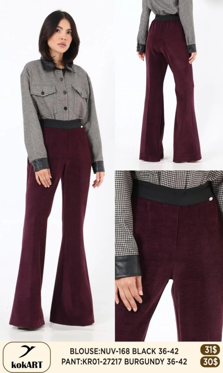 Брюки Esta Line (Burgundy, модель 27217) оптом