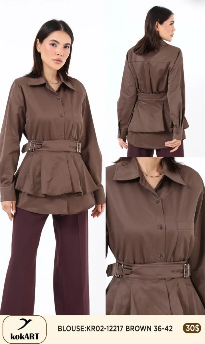 Блузка Esta Line (Brown, модель 12217) оптом