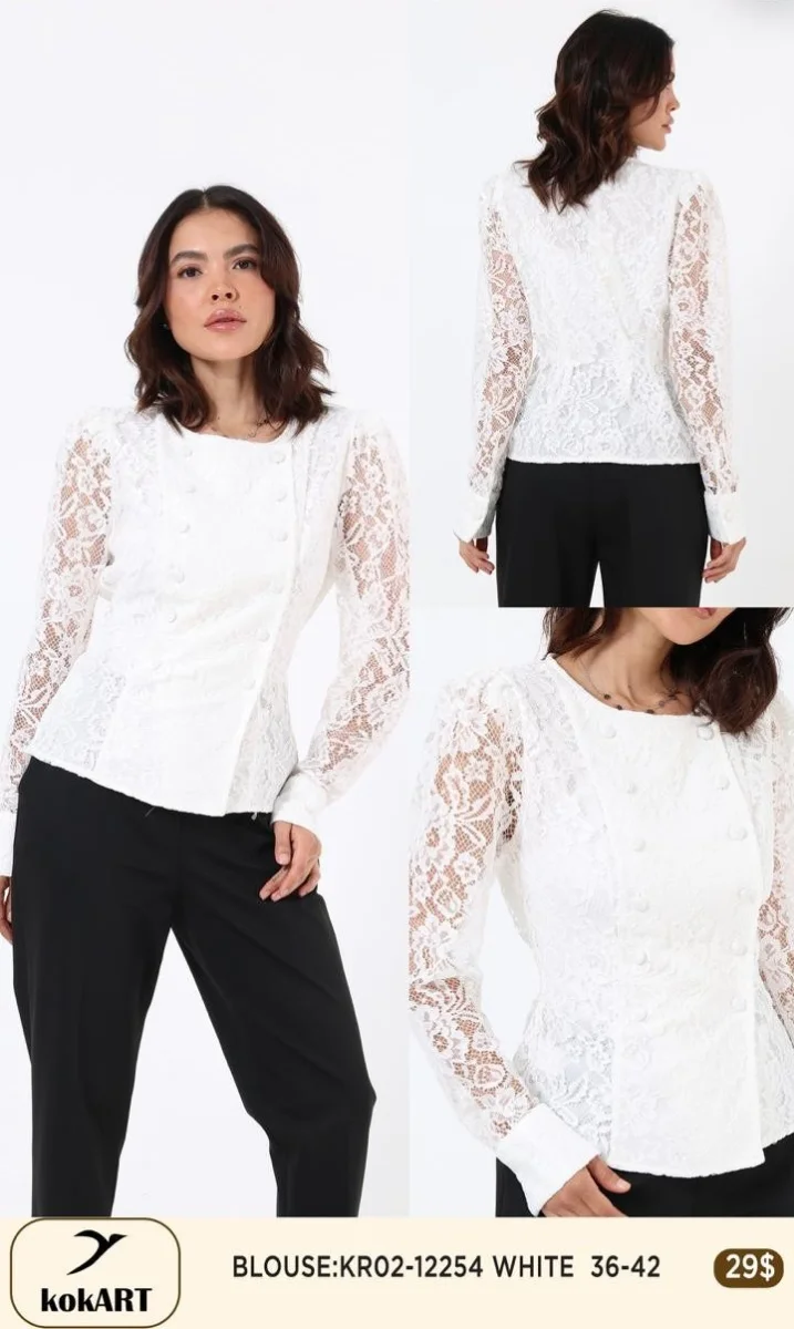 Блузка Esta Line (White, модель 12254) оптом