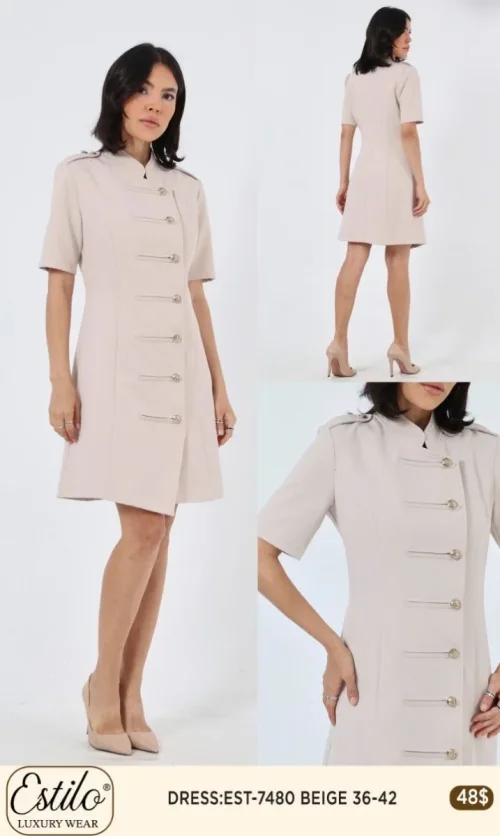 Платье Esta Line (Beige, модель EST7480) оптом