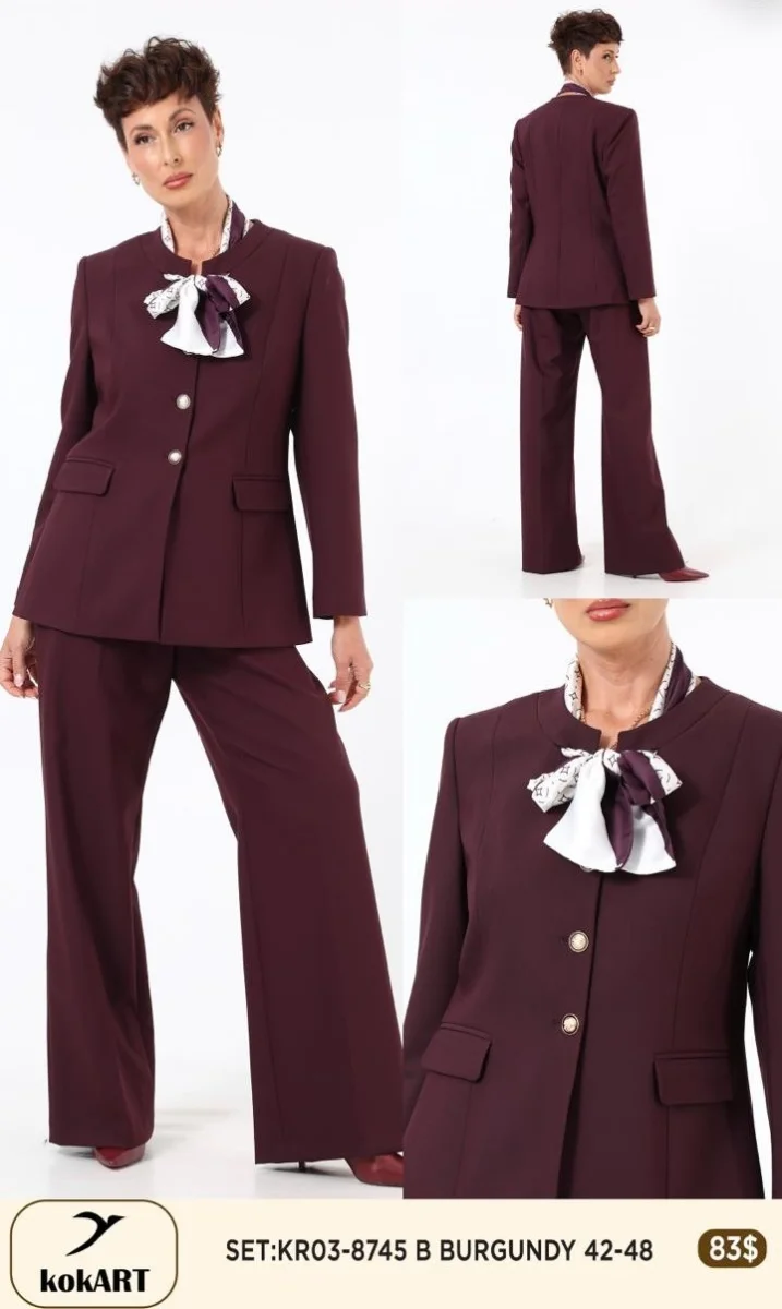 Костюмы и комплекты Esta Line (Burgundy, модель 8745) оптом
