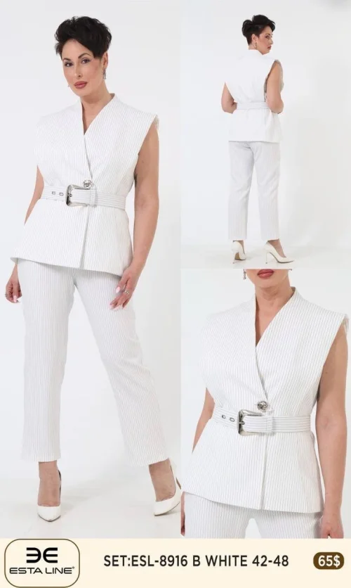 Костюм Esta Line (Белый, модель ESL-8916) оптом