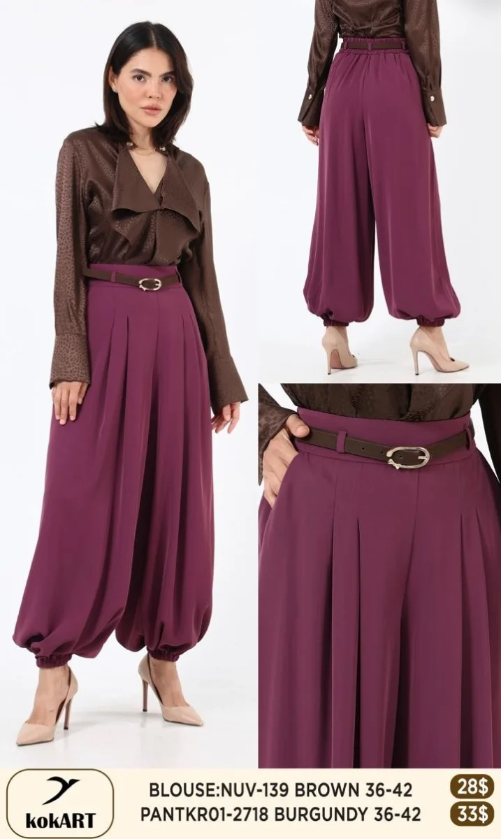 Брюки Esta Line (Burgundy, модель 2718) оптом