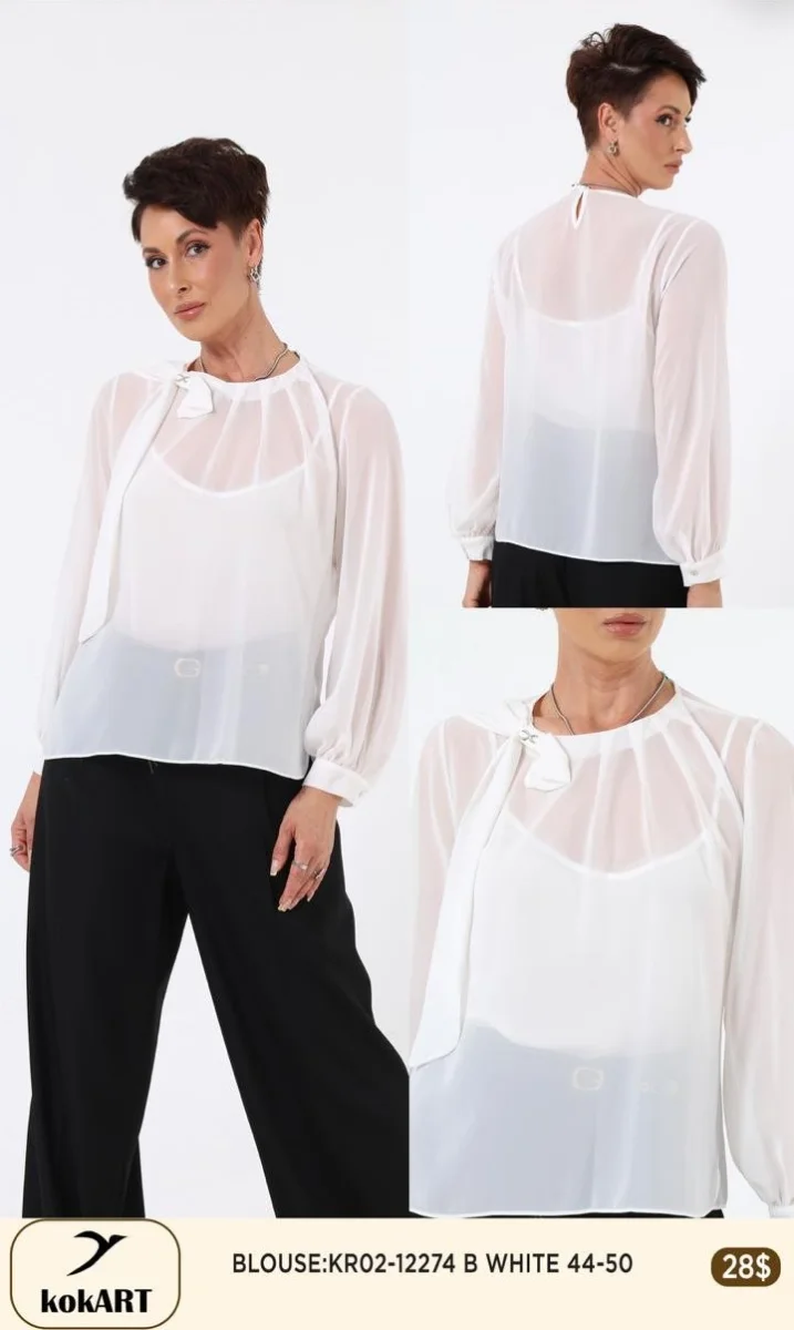 Блузка Esta Line (White, модель 12274) оптом
