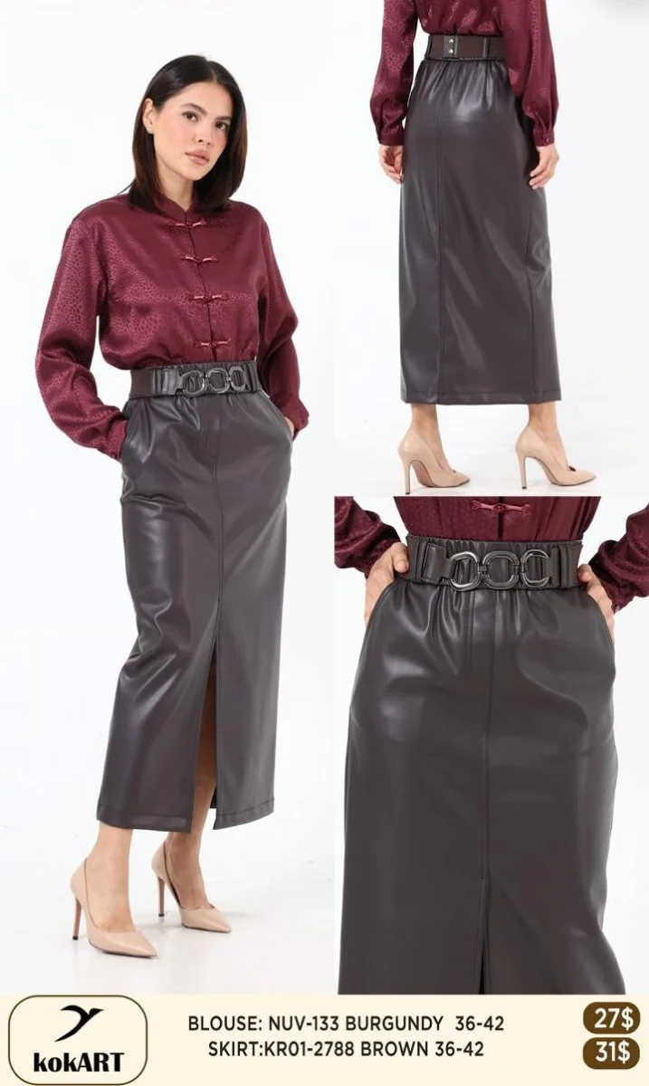 Блузка Esta Line (Burgundy, модель NUV-133) оптом