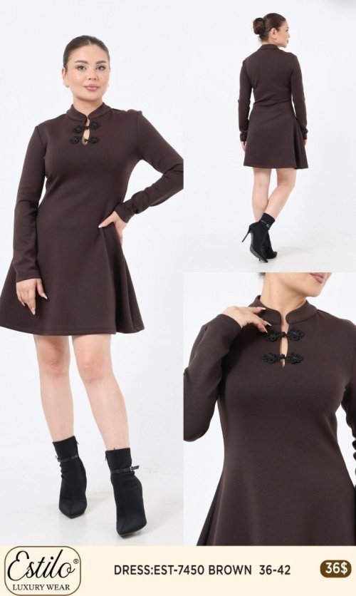 Платье Esta Line (Brown, модель 7450) оптом