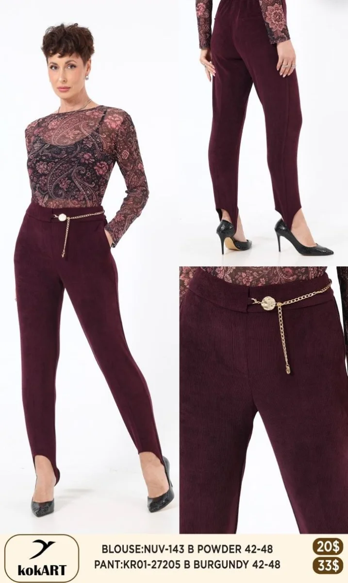 Брюки Esta Line (Burgundy, модель 27205) оптом