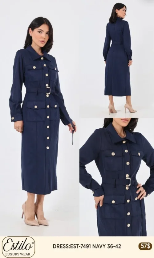 Платье Esta Line (Navy, модель EST7491) оптом