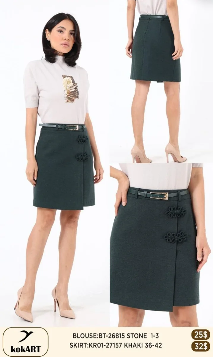 Юбка Esta Line (Olive, модель 27157) оптом