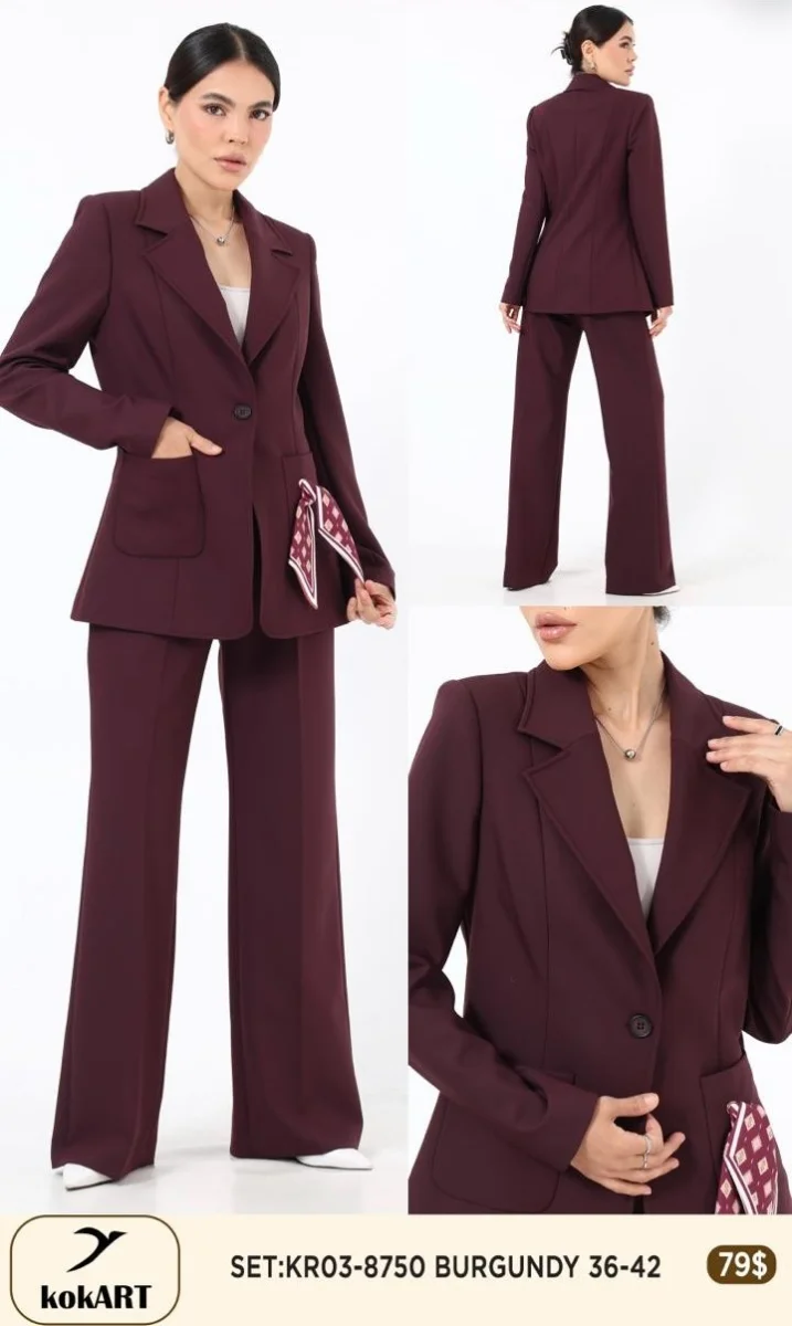 Костюмы и комплекты Esta Line (Burgundy, модель 8750) оптом