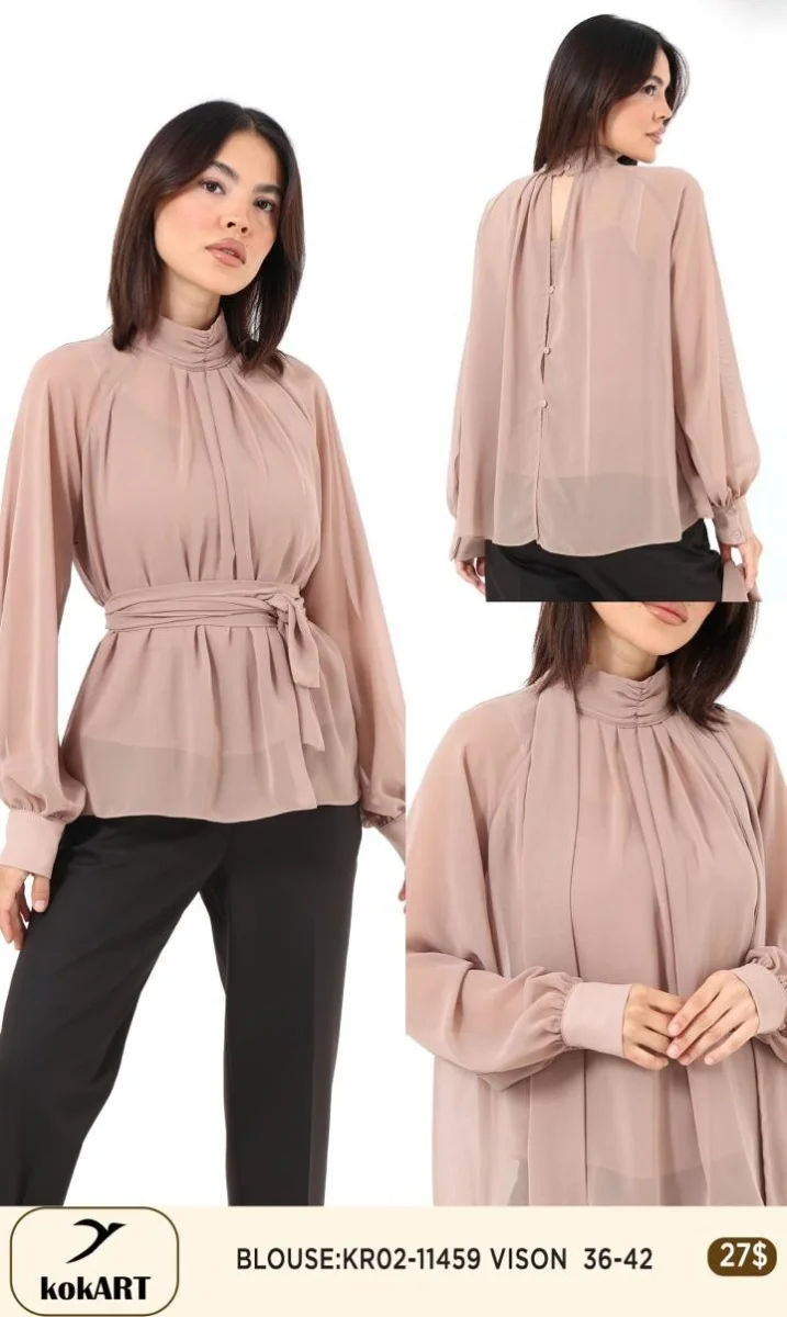 Блузка Esta Line (Beige, модель 11459) оптом