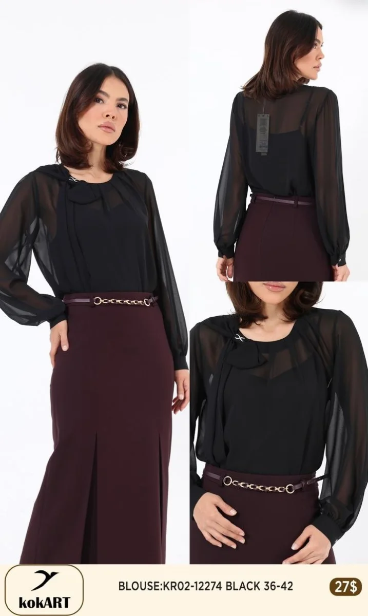 Блузка Esta Line (Black, модель 12274) оптом