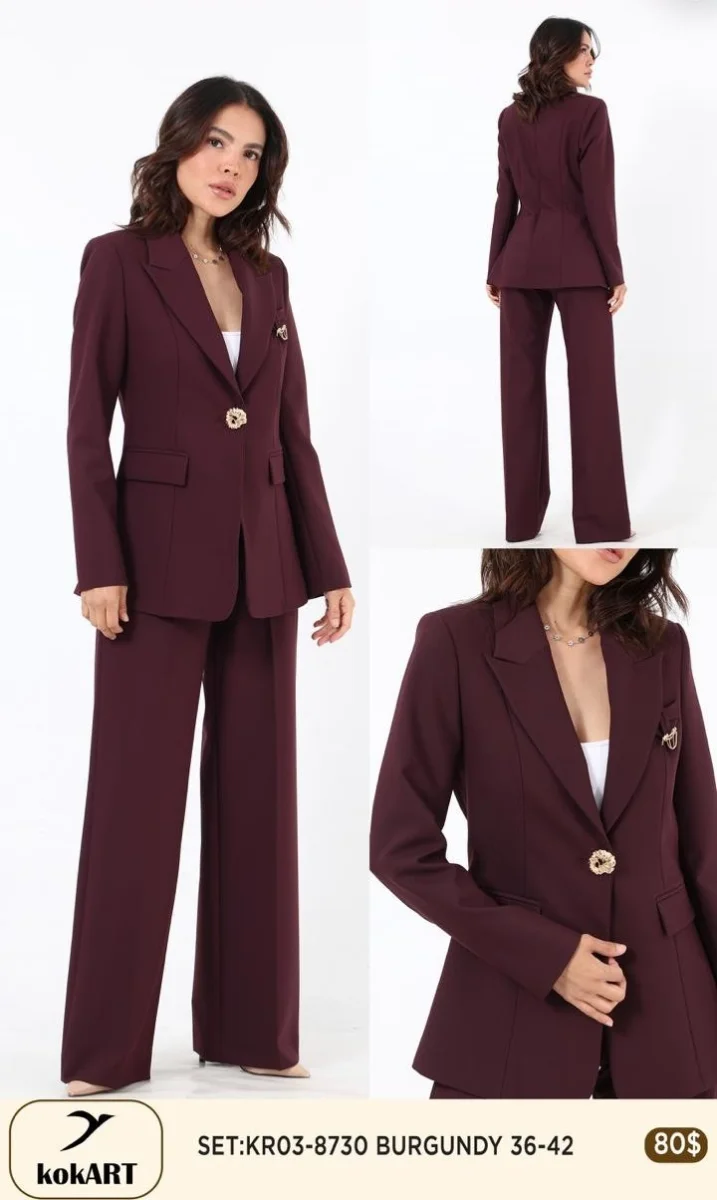 Костюмы и комплекты Esta Line (Burgundy, модель 8730) оптом