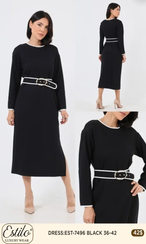 Платье Esta Line (Black, модель EST7496) оптом