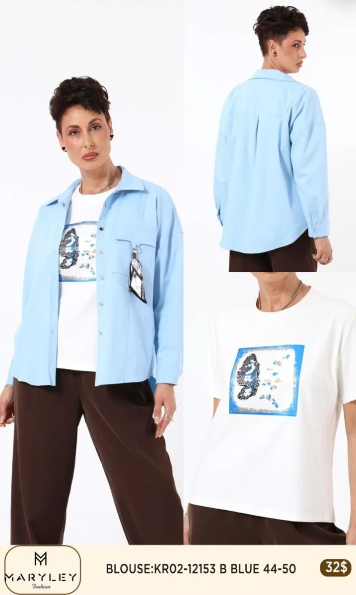 Блузка Esta Line (Blue, модель 12153) оптом