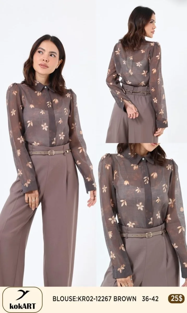 Блузка Esta Line (Brown, модель 12267) оптом