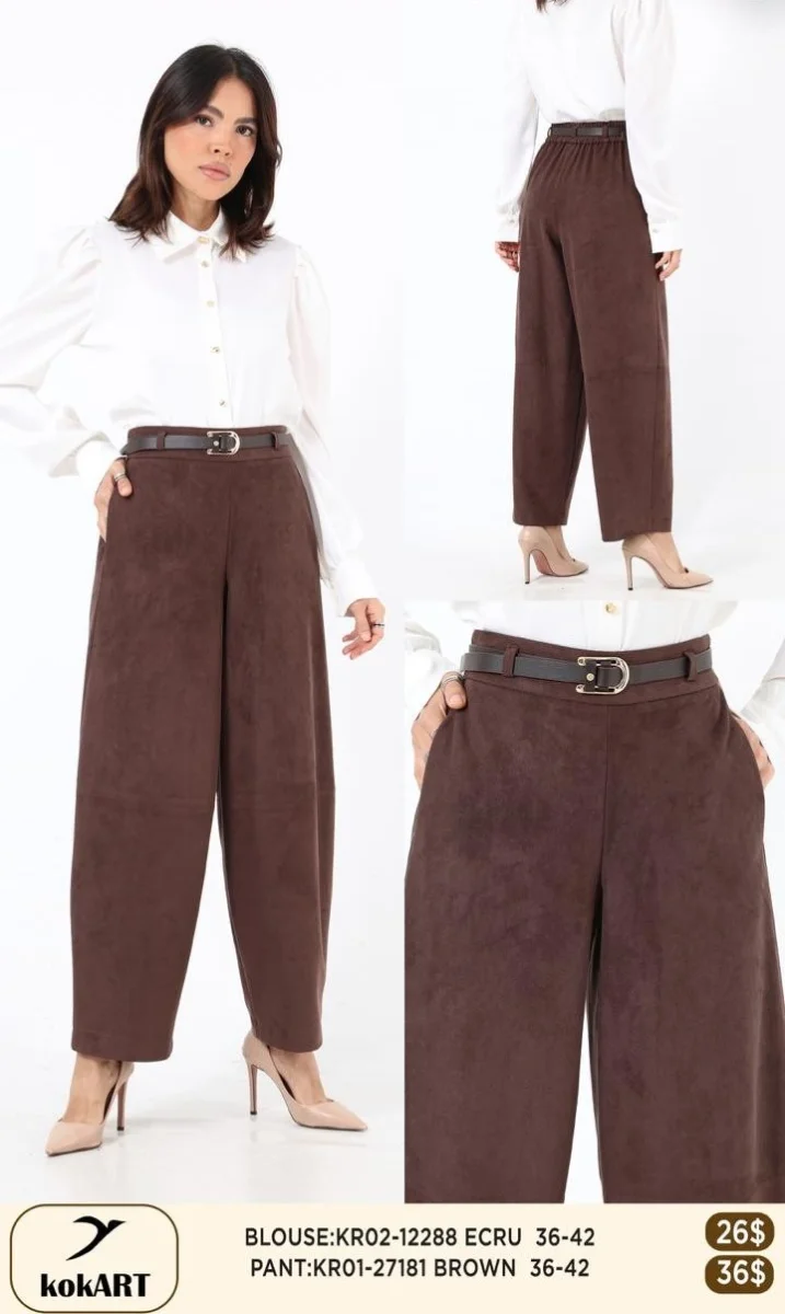 Брюки Esta Line (Brown, модель 27181) оптом