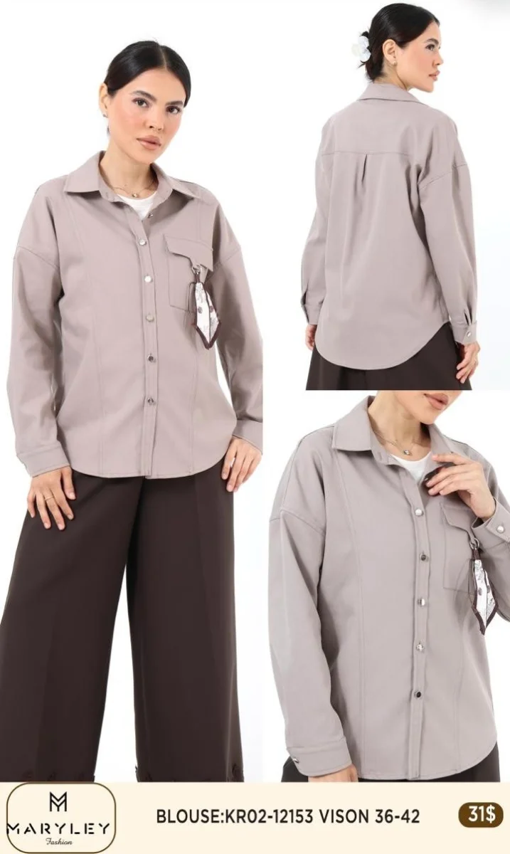 Блузка Esta Line (Beige, модель 12153) оптом