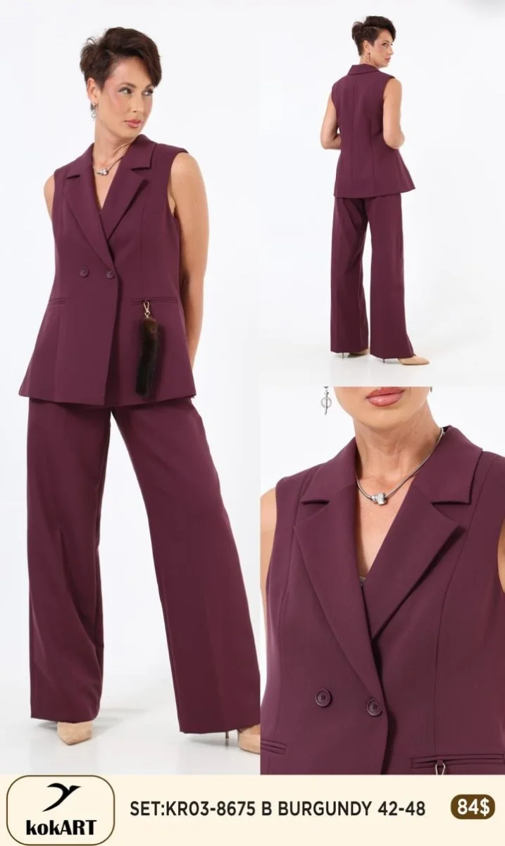 Костюмы и комплекты Esta Line (Burgundy, модель 8675) оптом