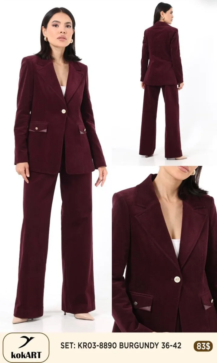 Костюмы и комплекты Esta Line (Burgundy, модель 8890) оптом
