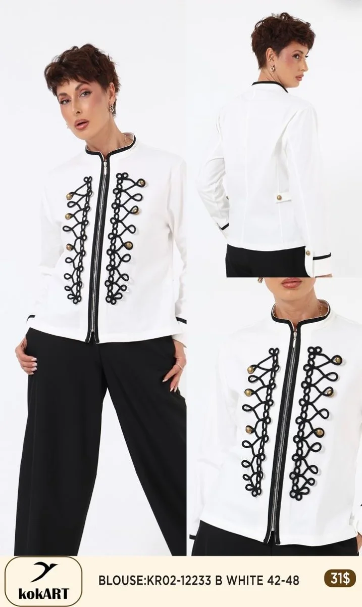 Блузка Esta Line (White, модель 12233) оптом