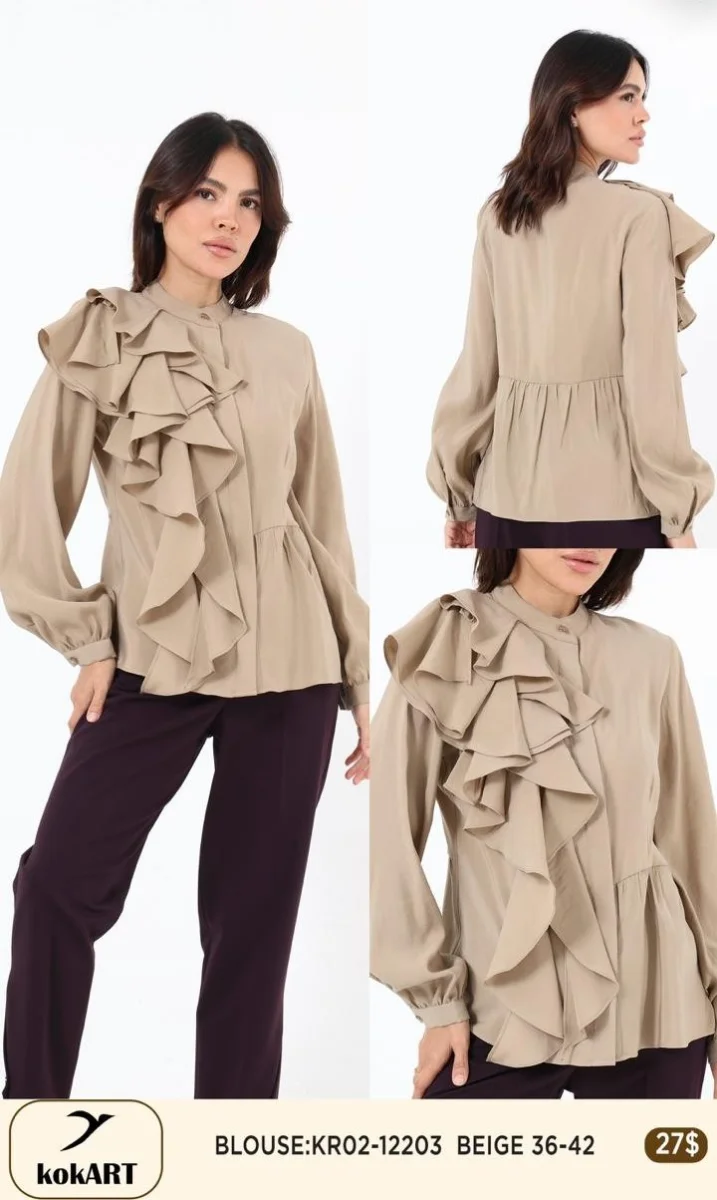 Блузка Esta Line (Beige, модель 12203) оптом