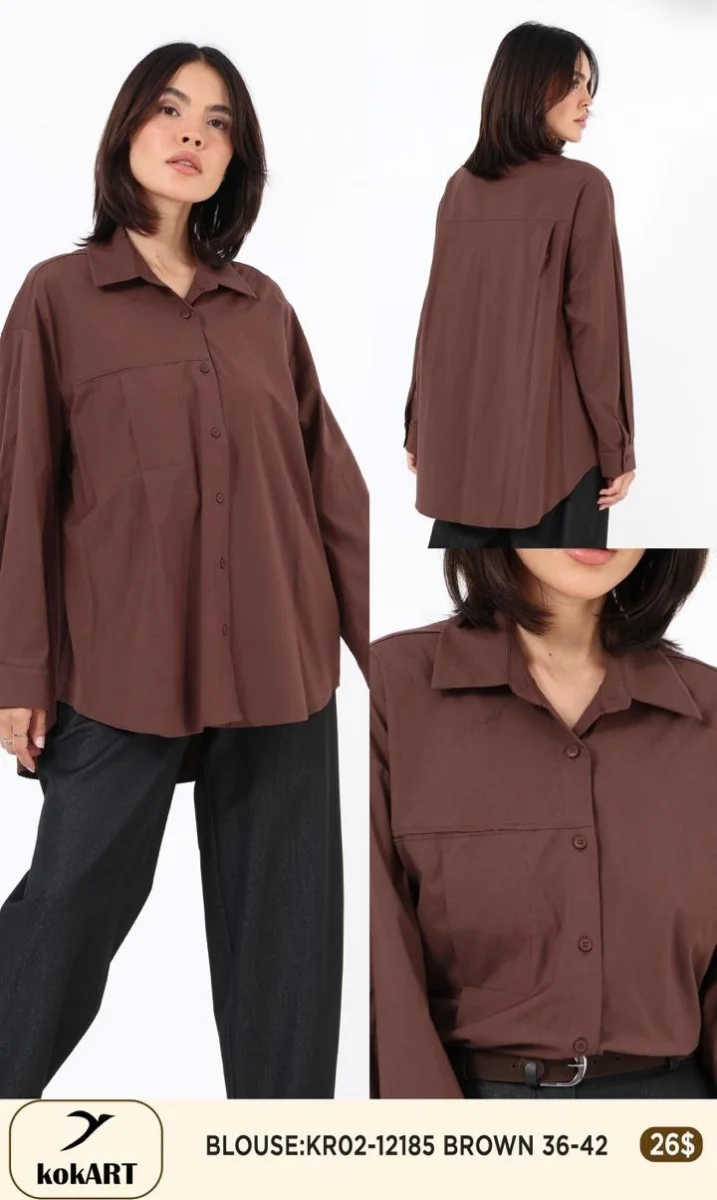 Блузка Esta Line (Brown, модель 12185) оптом