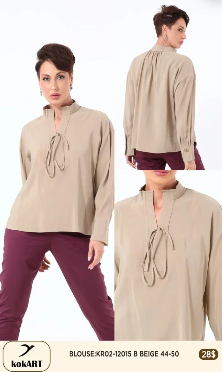 Блузка Esta Line (Beige, модель 12015) оптом