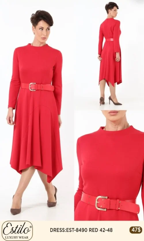 Платье Esta Line (Red, модель 8490) оптом