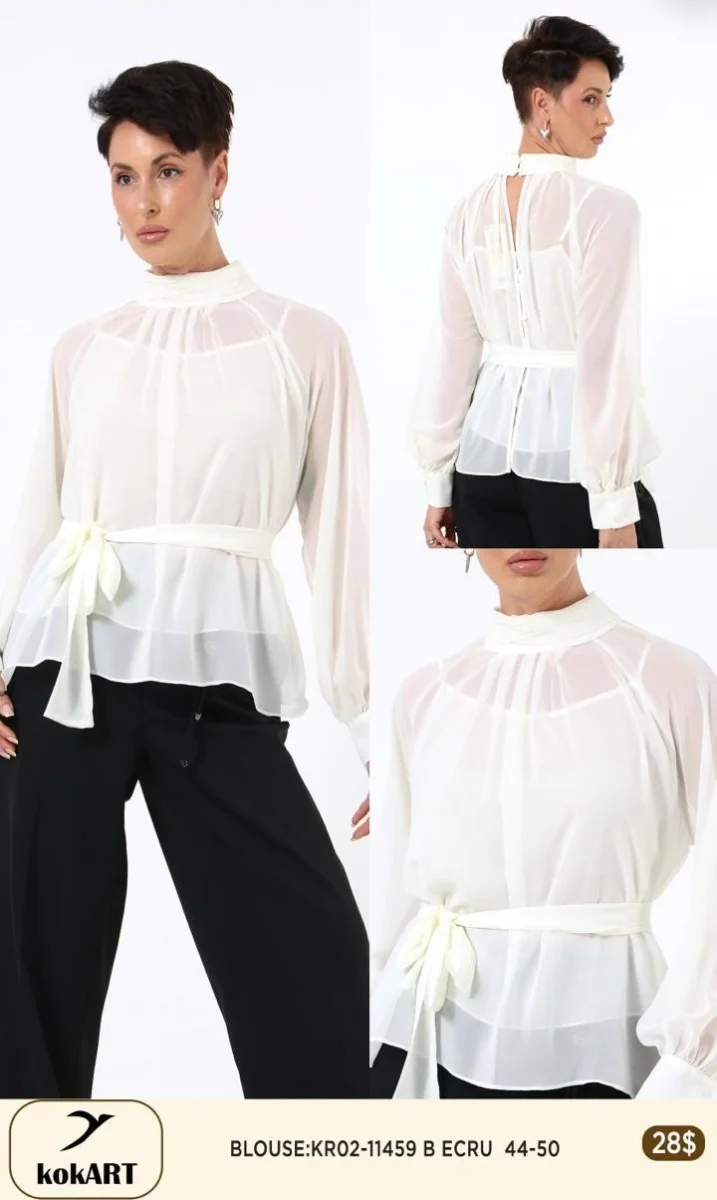 Блузка Esta Line (Cream, модель 11459) оптом