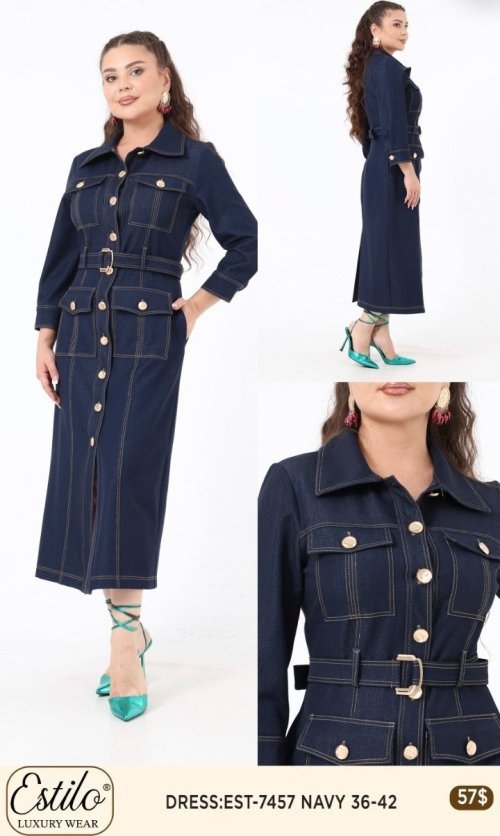 Платье Esta Line (Navy, модель EST-7457) оптом