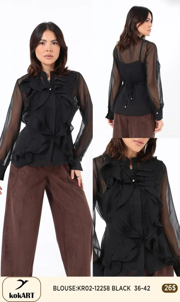 Блузка Esta Line (Black, модель 12258) оптом