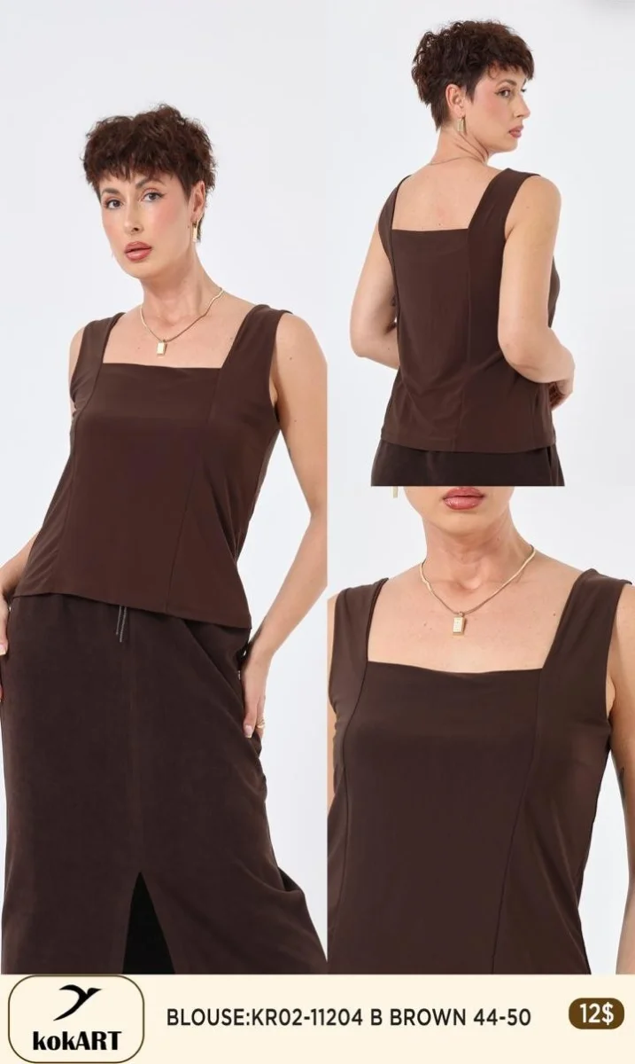 Блузка Esta Line (Brown, модель 11204) оптом