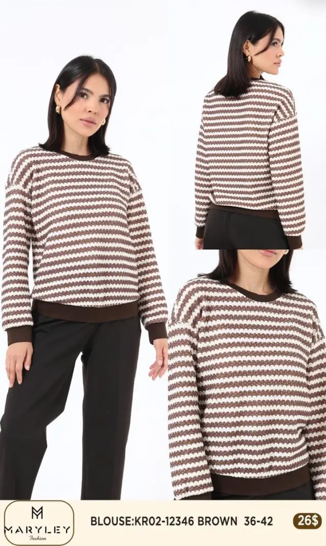 Блузка Esta Line (Brown, модель 12346) оптом