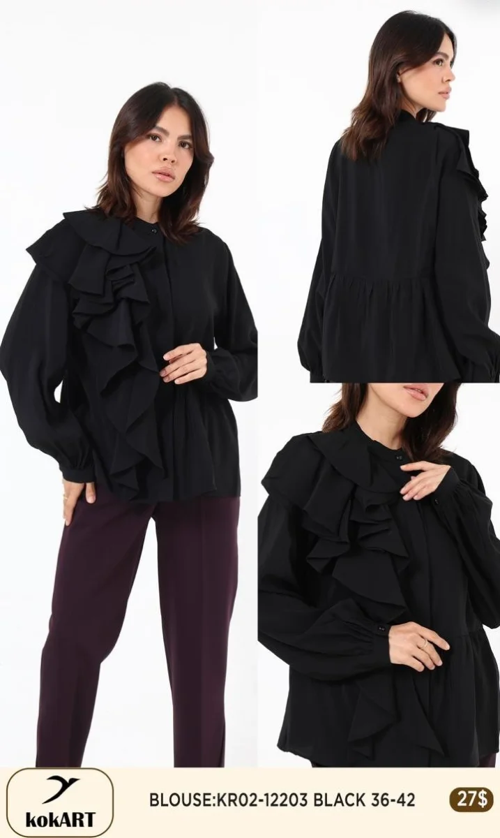 Блузка Esta Line (Black, модель 12203) оптом