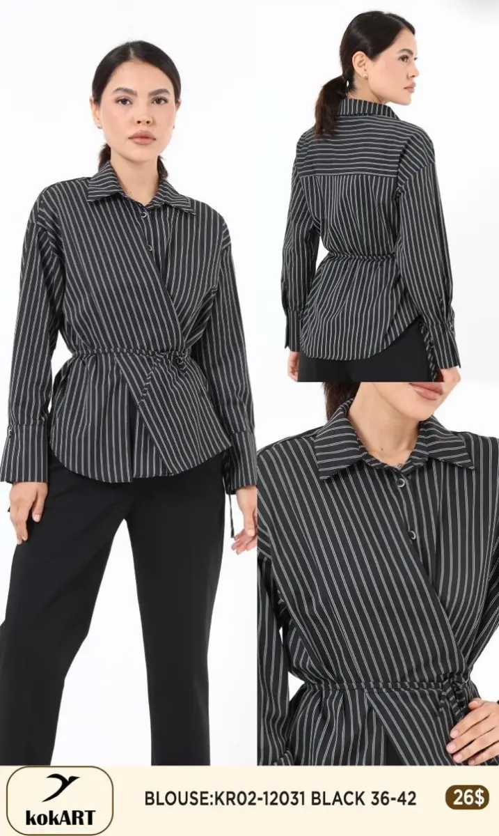 Блузка Esta Line (Black, модель 12031) оптом