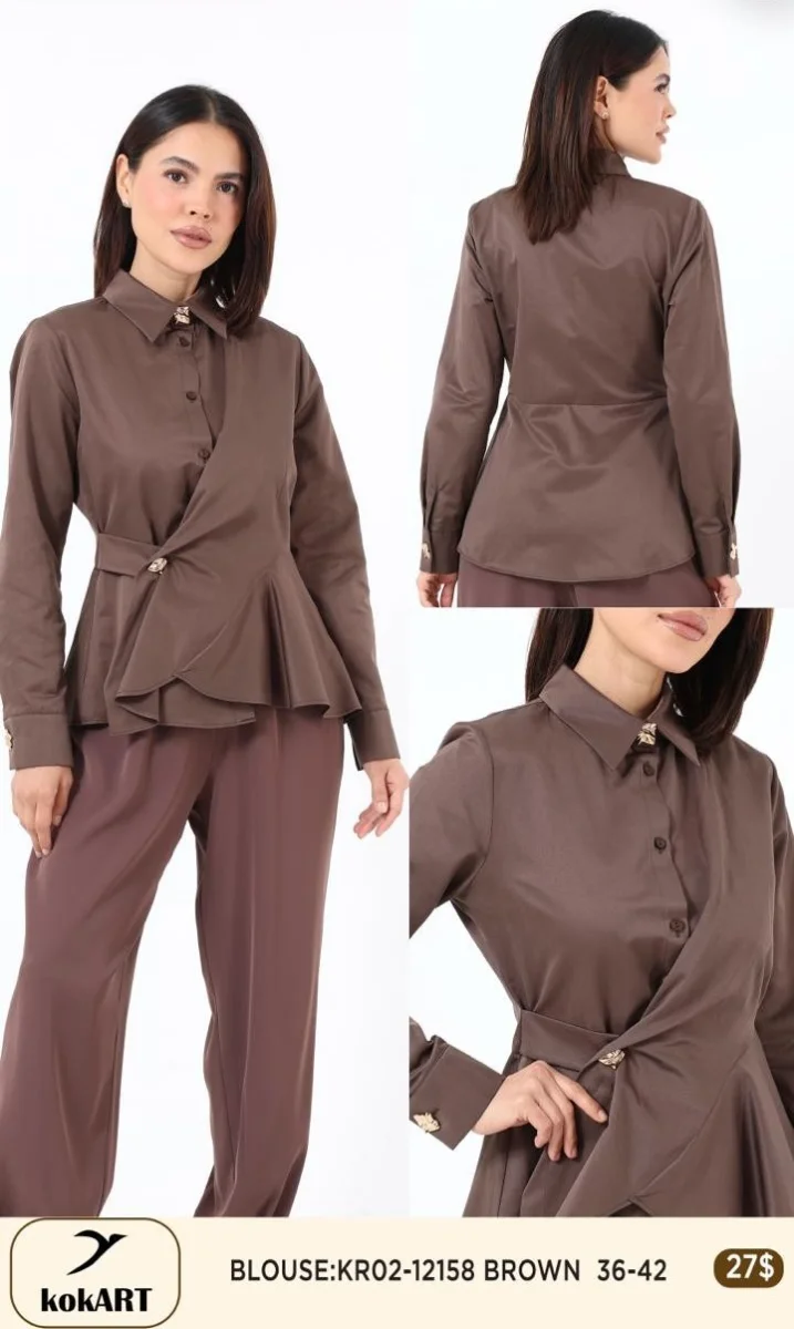Блузка Esta Line (Brown, модель 12158) оптом