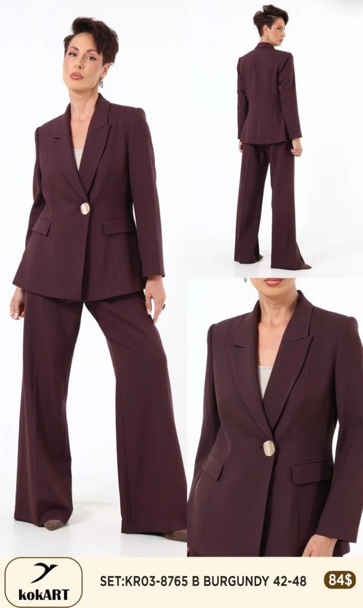 Костюмы и комплекты Esta Line (Burgundy, модель 8765) оптом