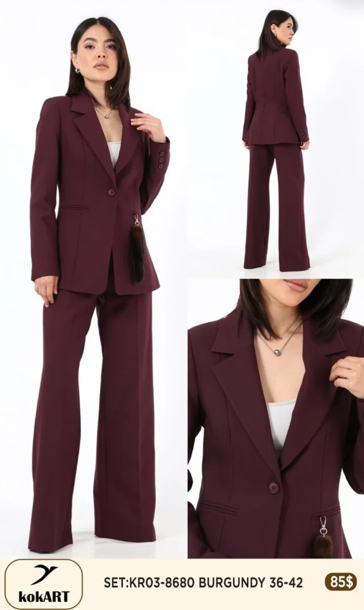 Костюмы и комплекты Esta Line (Burgundy, модель 8680) оптом